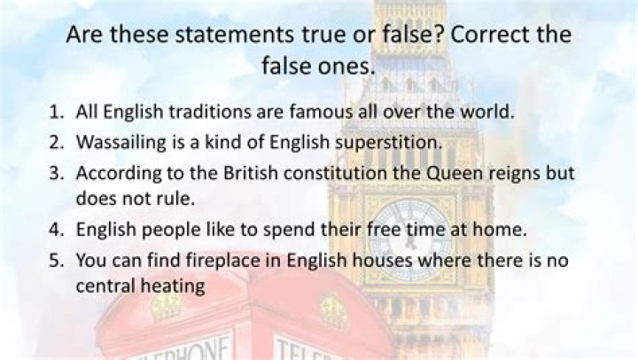 Are these statements true or false?