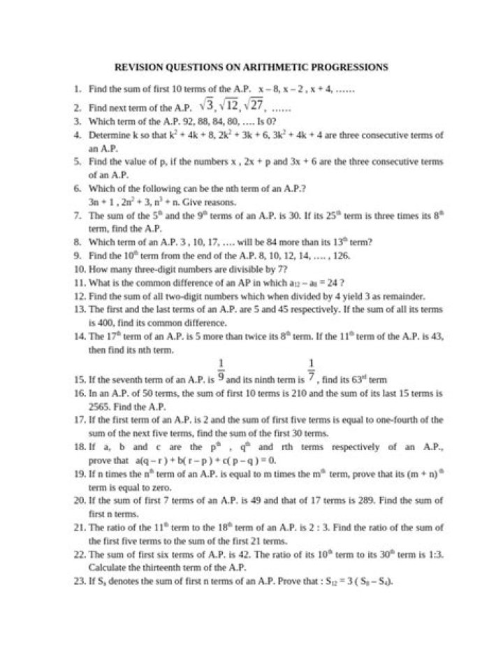 Arithmetic Progression question on finding the 25th term