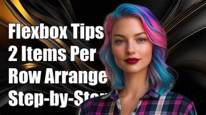Arrange 2 items per row using flexbox