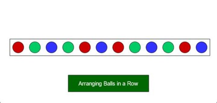 Arranging balls in a row