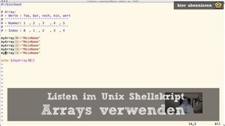 Arrays in unix shell?