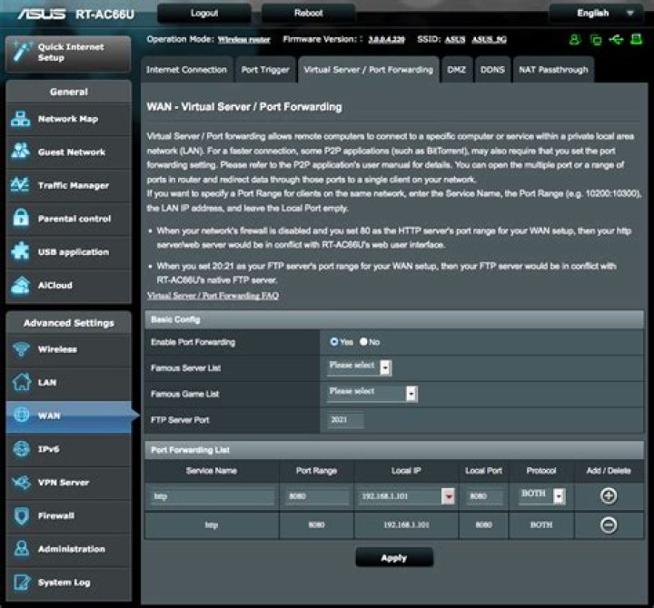 ASUS RT-AC66U custom DNS server