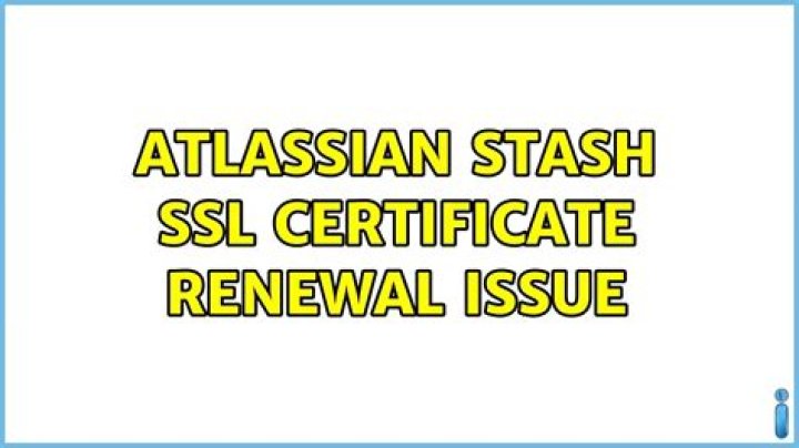 Atlassian Stash SSL certificate renewal issue