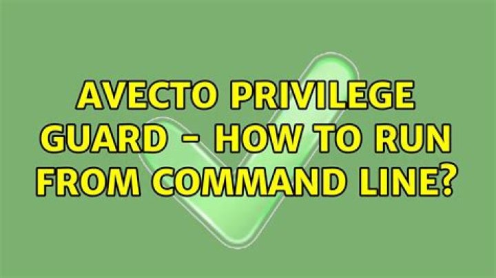Avecto Privilege Guard - How to run from command line?