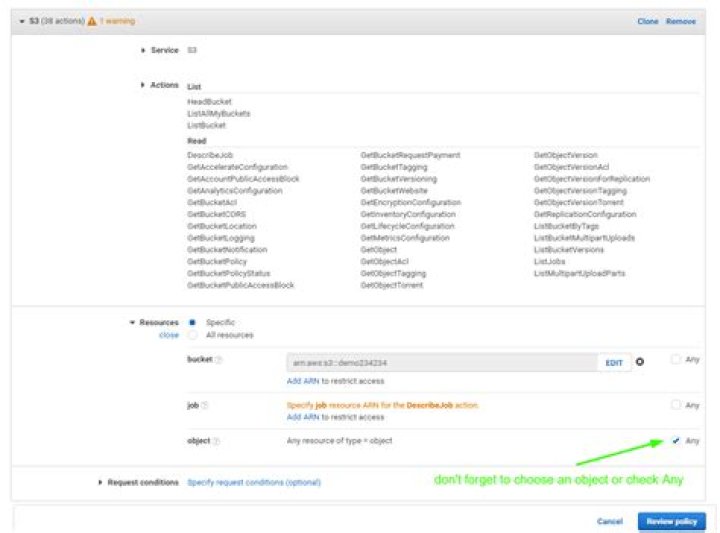 AWS CLI S3 A client error (403) occurred when calling the HeadObject operation: Forbidden