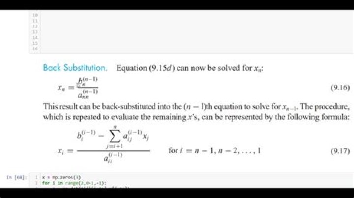 Back substitution in Python [closed]