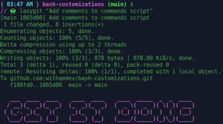 Bash shell customizations