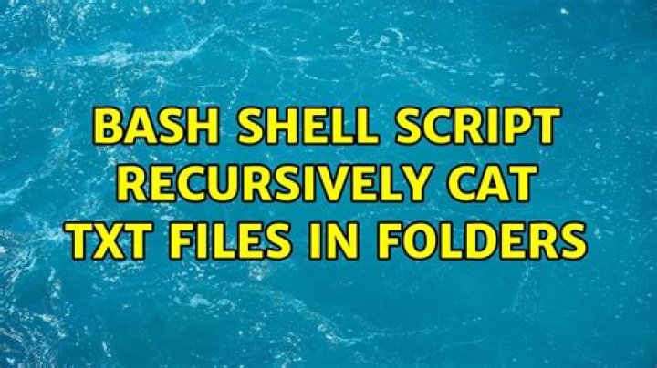 Bash shell script: recursively cat TXT files in folders