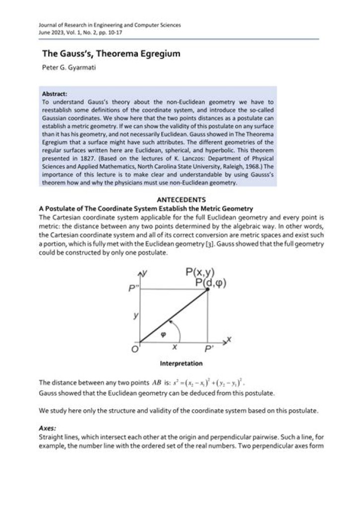 Basic misunderstanding of the theorema egregium
