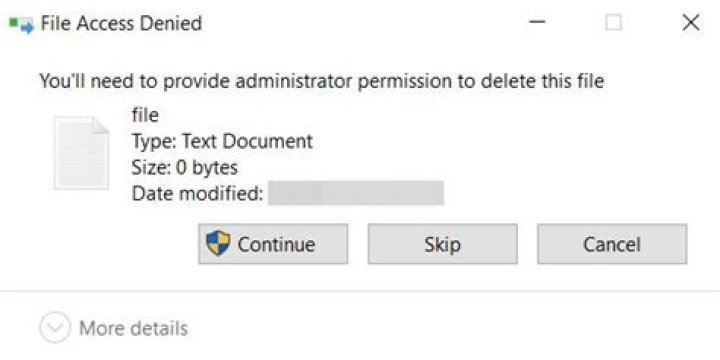 Batch delete: Access is denied