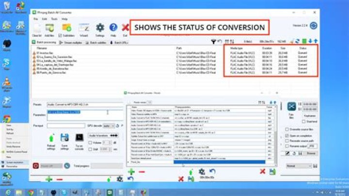 Batch ffmpeg conversion: windows to linux