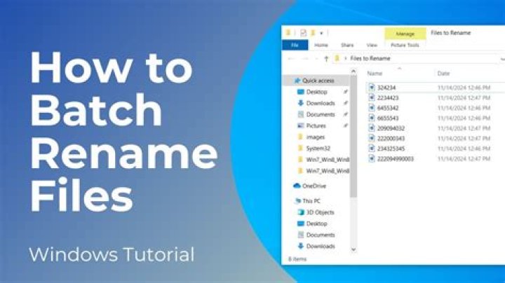 Batch rename files to lowercase