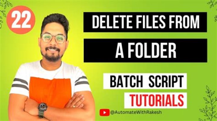 Batch script to conditionally delete files