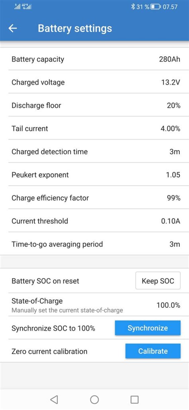 Battery not fully charged (it shows 100%)