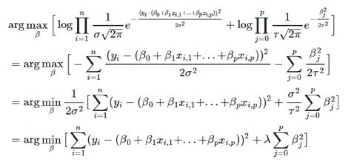 Bayes interpretation of regularization in linear regression