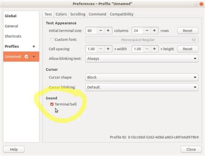 Beep in shell script not working?