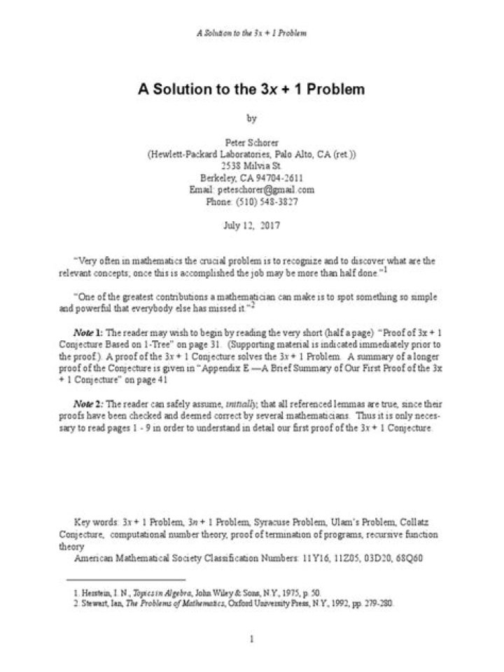 Besides the $3x + 1$ problem, for which similar problems are still unresolved regarding trayectory?