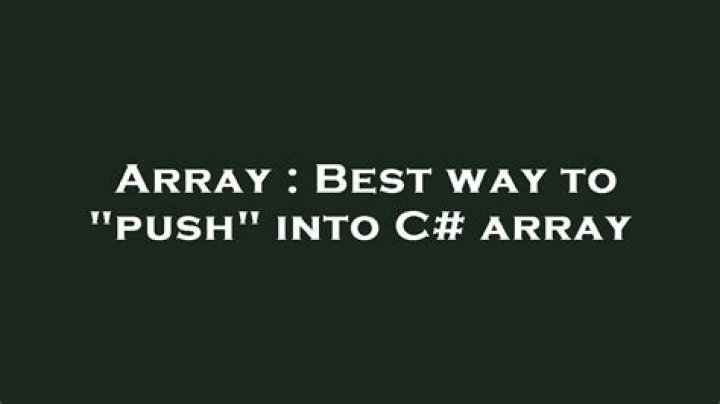 Best way to 