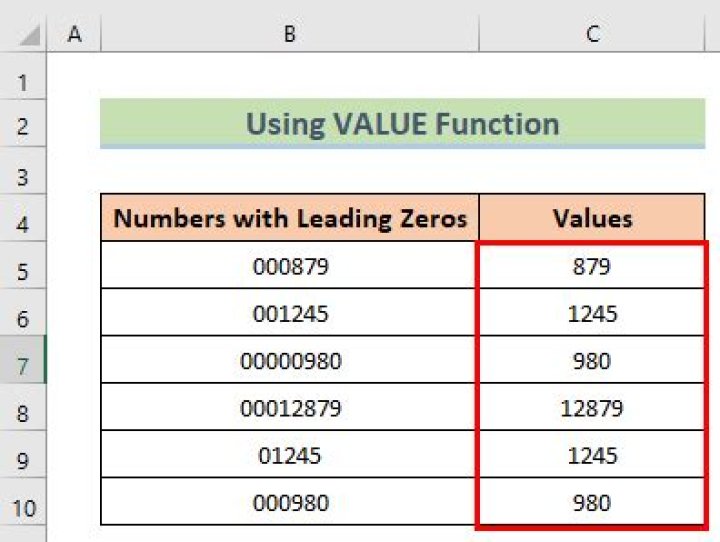 Best way to remove leading zeros from a non-numeric value in Excel