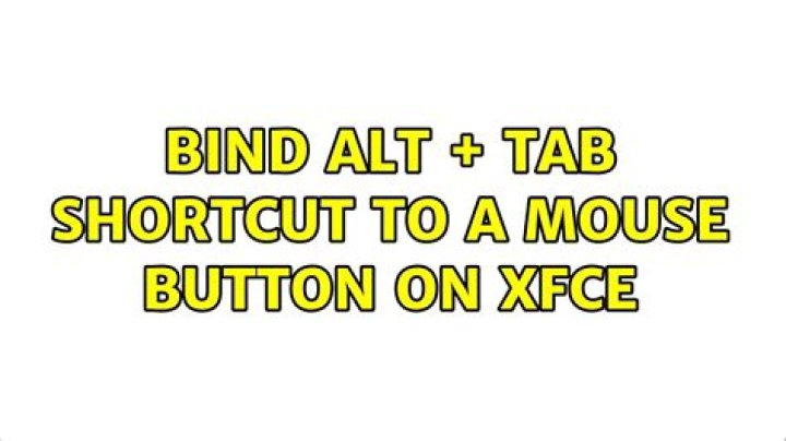 Bind Alt+Tab to a Logitech mouse button on Kubuntu