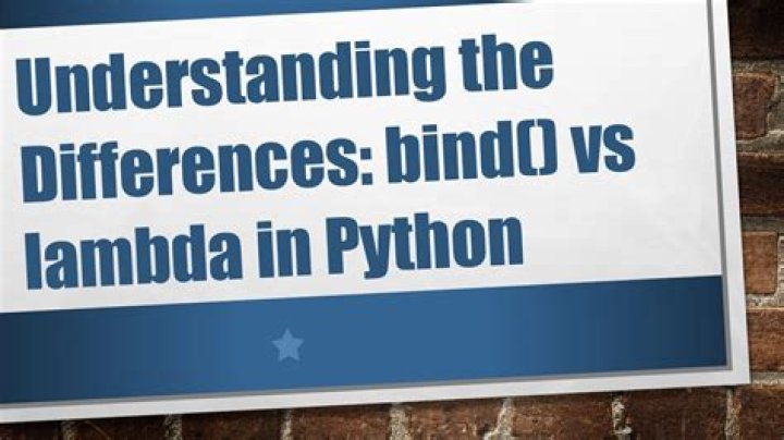 Bind Vs Lambda?
