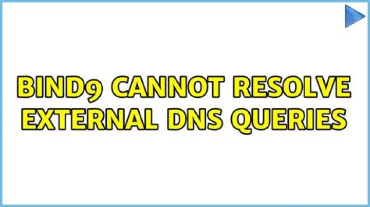 BIND9 cannot resolve external DNS queries