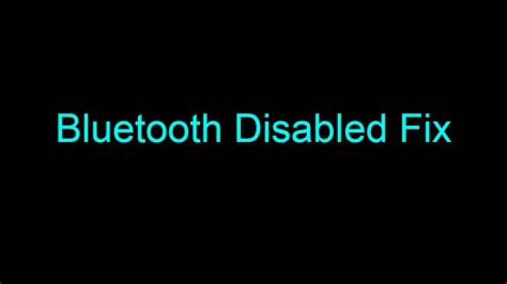 Bluetooth Disabled