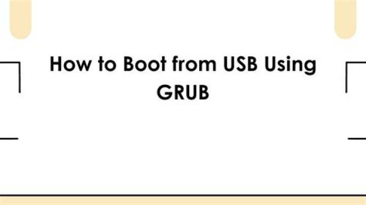 Boot from USB using GRUB 