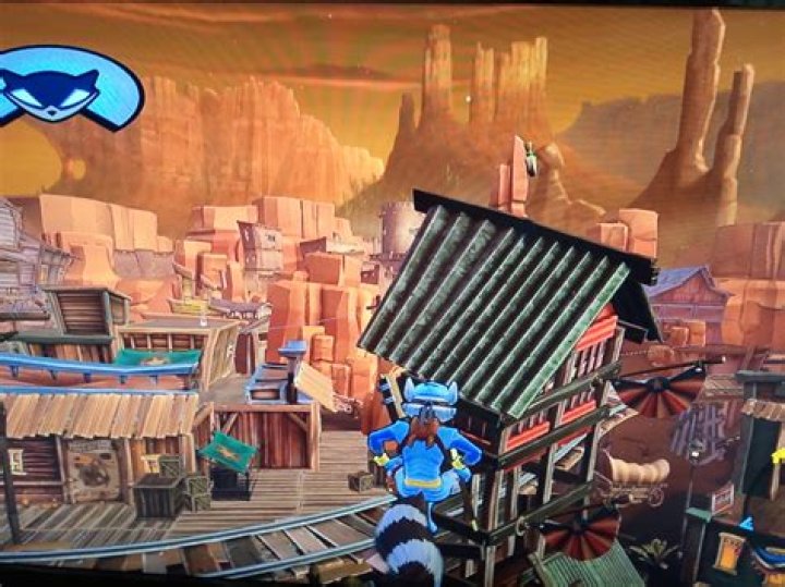 bottle on the tower near the railway in Sly Cooper Thieves in Time, Go West, Young Raccoon