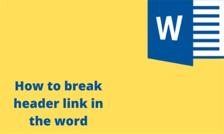 Break link with external document MS Word