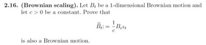 Brownian scaling