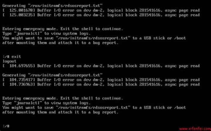 Buffer I/O error on dev sdb and unable to read partition table