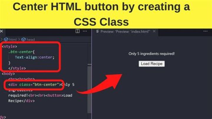 Button Center CSS