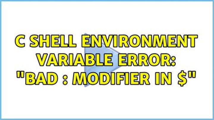 c shell environment variable error: 