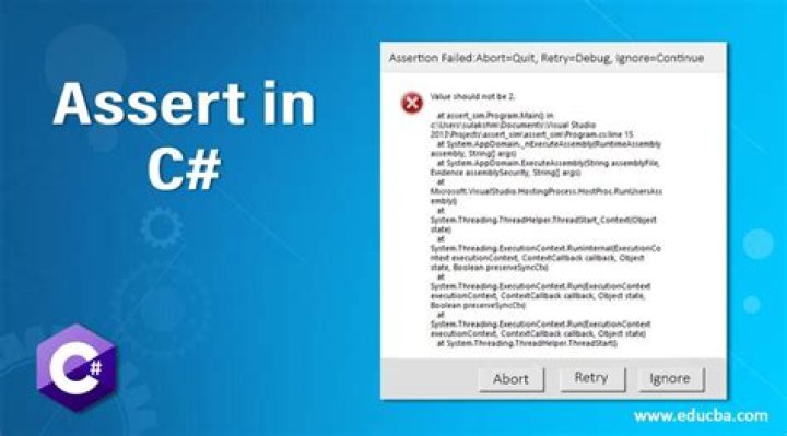 C# - What does the Assert() method do? Is it still useful?