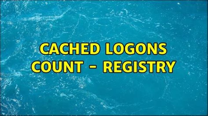 Cached Logons Count - Registry