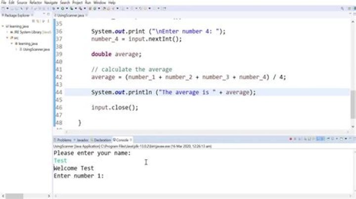 Calculate average in java