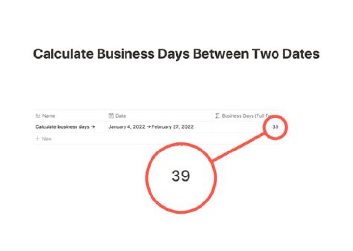 Calculate business days