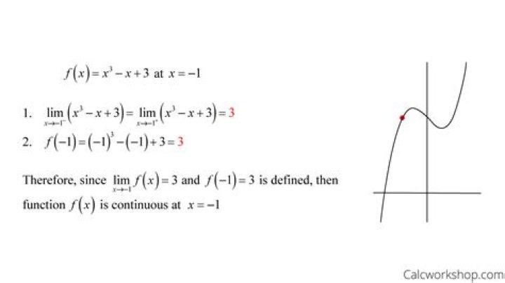 Calculate limit for continuous function