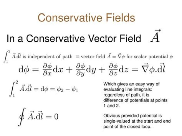 Calculating a line integral for a conservative vector field
