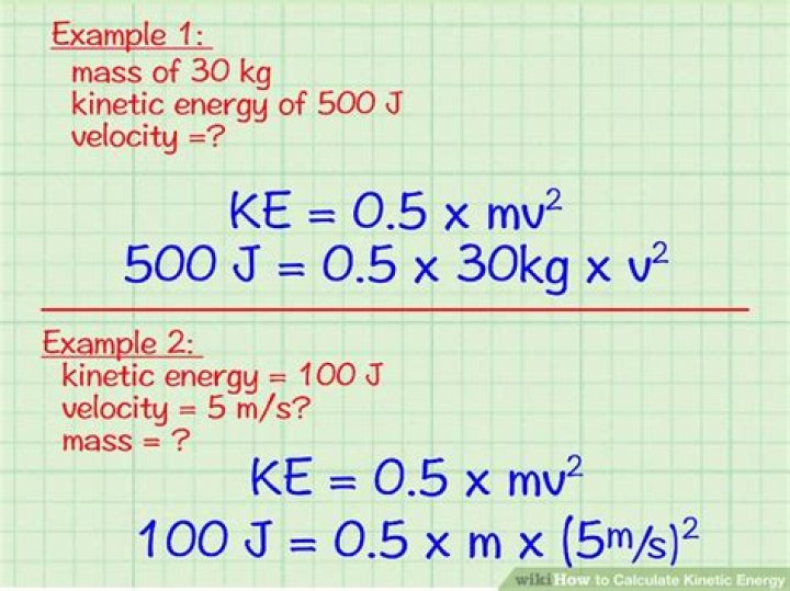 Calculating kinetic energy