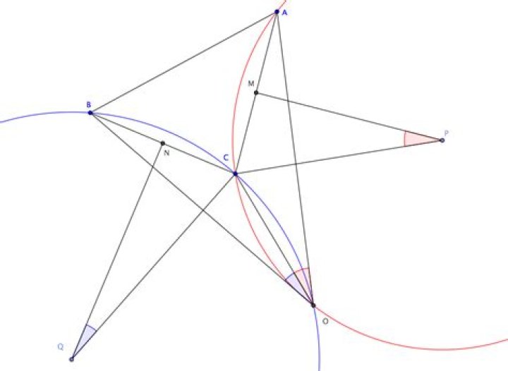 Calculating unknowns of nested triangles with common sides