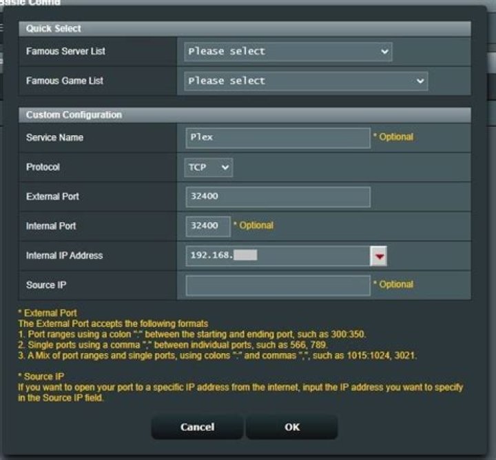Can't access Plex from outside my network