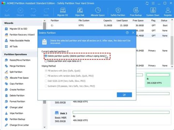 can't delete or use unallocated partition