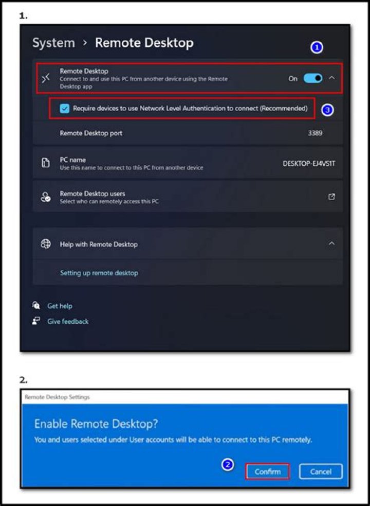 Can't enable Remote Desktop in Windows Firewall?