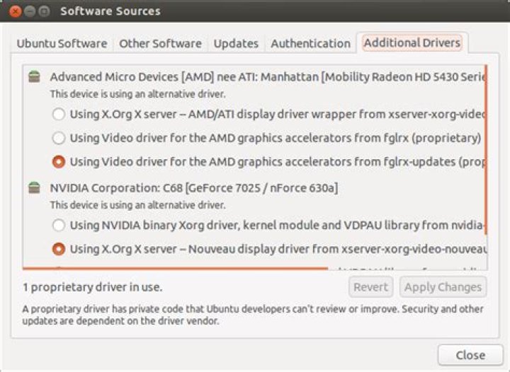 Can't install ATI proprietary drivers in 12.10