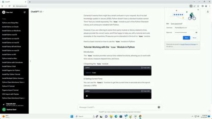 Can't install time module