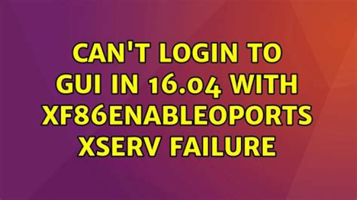 Can't login to GUI in 16.04 with xf86EnableOPorts xserv failure