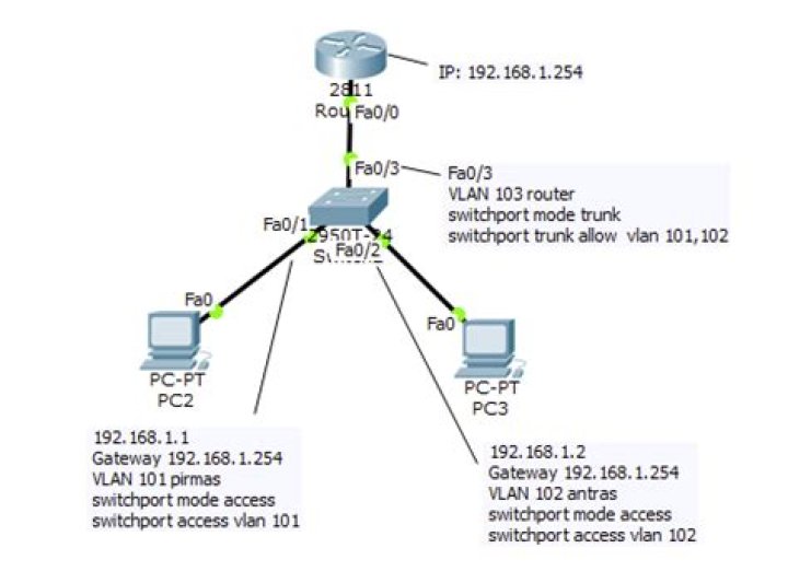 Can't ping from/to trunked VLAN