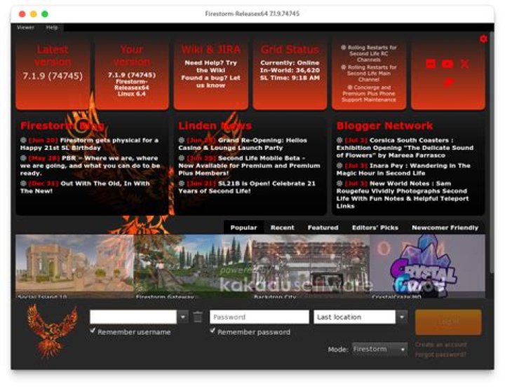 Can't run Second life firestorm viewer (32bit) in ubuntu 64 bit